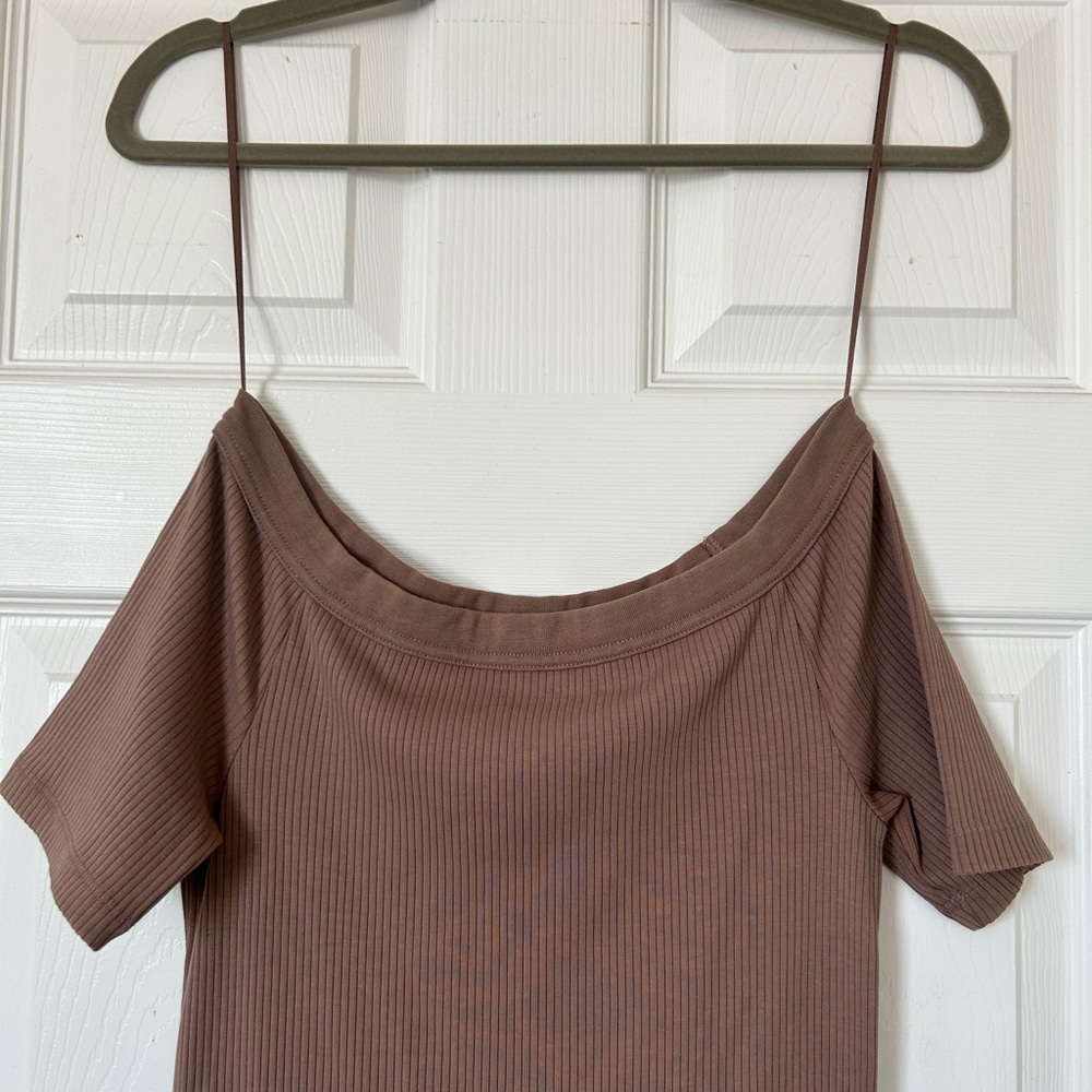 Universal Thread Brown Ribbed Maxi Dress - Picture 2 of 5